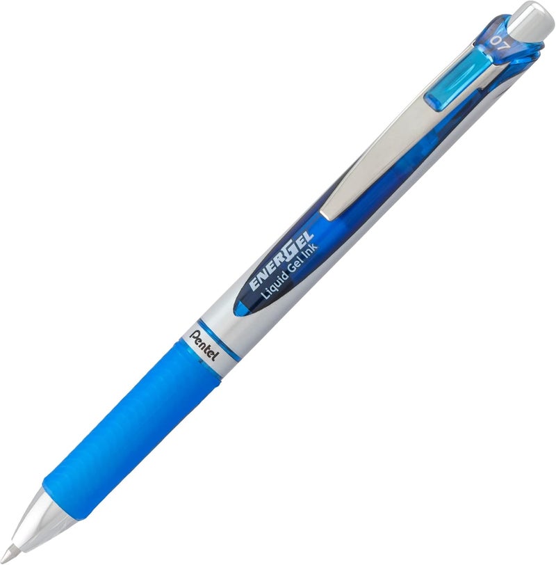 Pentel EnerGel Deluxe RTX Gel Ink Pens, 0.7 Millimeter Metal Tip, Blue Ink, 3-Pack (BL77BP3C) - Image 3